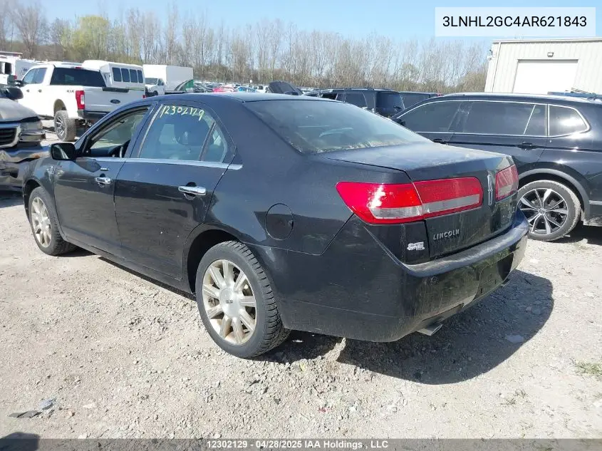 2010 Lincoln Mkz VIN: 3LNHL2GC4AR621843 Lot: 12302129