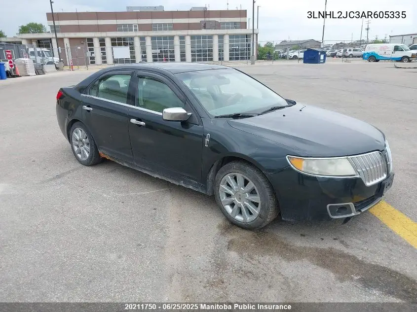 2010 Lincoln Mkz VIN: 3LNHL2JC3AR605335 Lot: 20211750