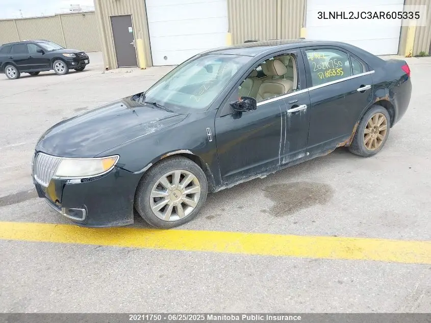 2010 Lincoln Mkz VIN: 3LNHL2JC3AR605335 Lot: 20211750