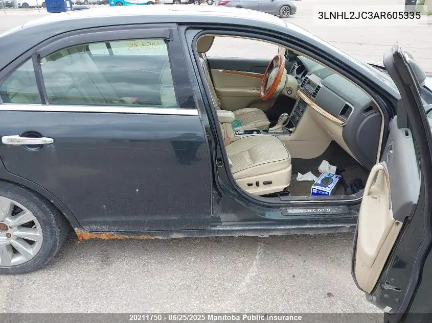 2010 Lincoln Mkz VIN: 3LNHL2JC3AR605335 Lot: 20211750
