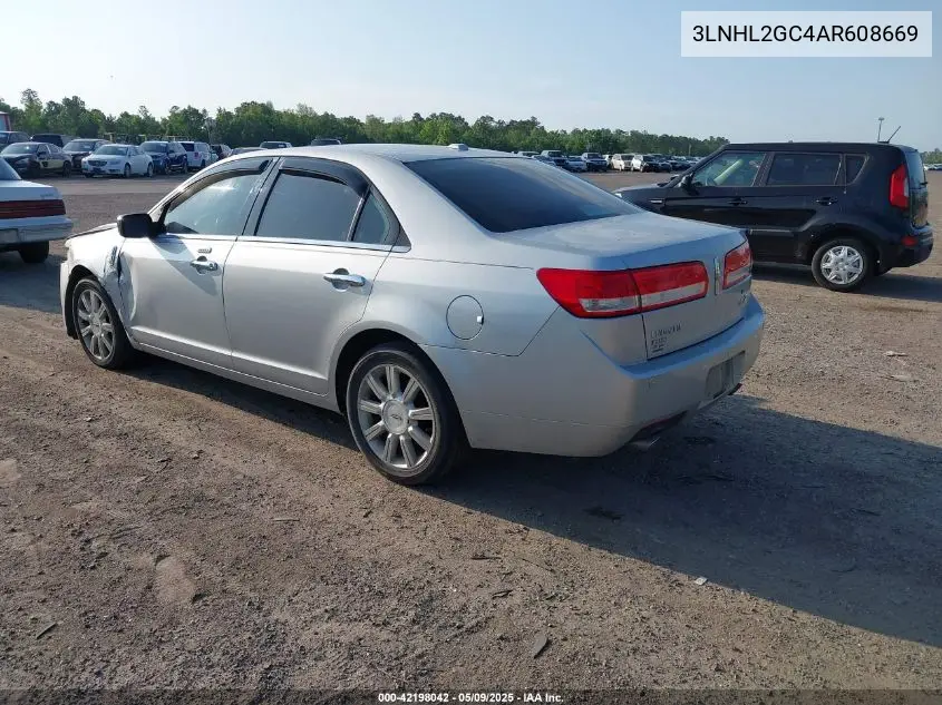 2010 Lincoln Mkz VIN: 3LNHL2GC4AR608669 Lot: 42198042