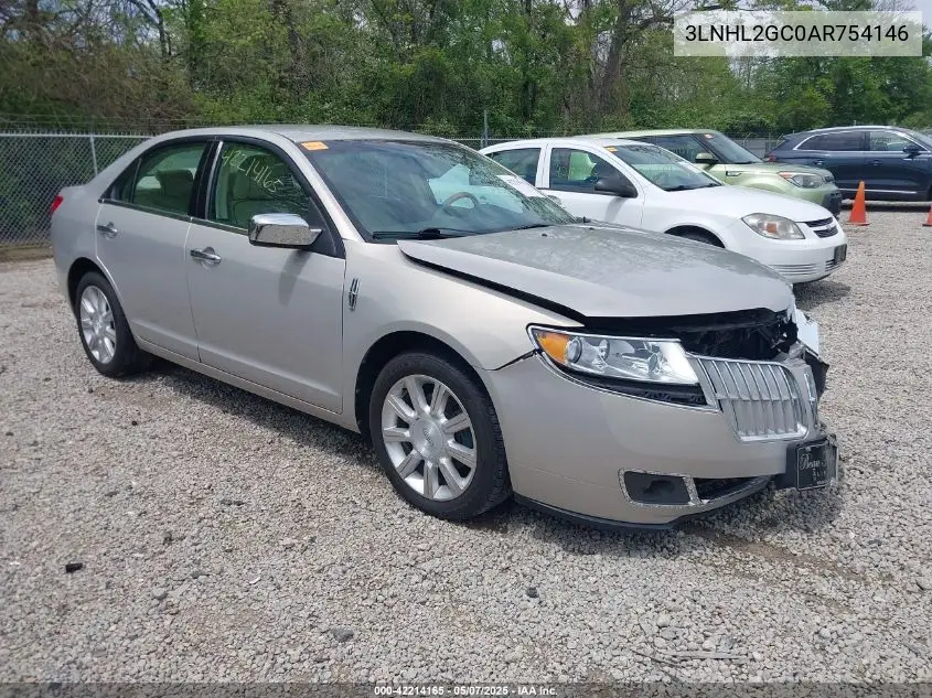 2010 Lincoln Mkz VIN: 3LNHL2GC0AR754146 Lot: 42214165