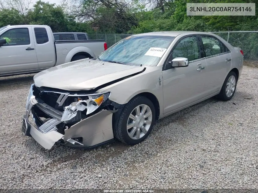 2010 Lincoln Mkz VIN: 3LNHL2GC0AR754146 Lot: 42214165