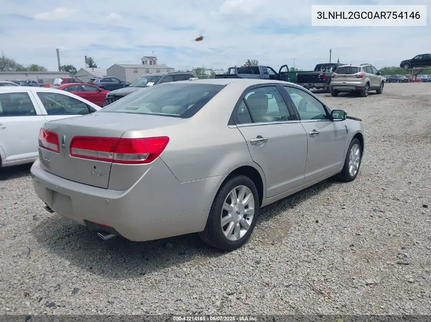 2010 Lincoln Mkz VIN: 3LNHL2GC0AR754146 Lot: 42214165
