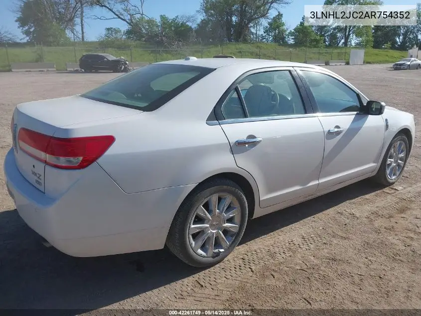 2010 Lincoln Mkz VIN: 3LNHL2JC2AR754352 Lot: 42261749