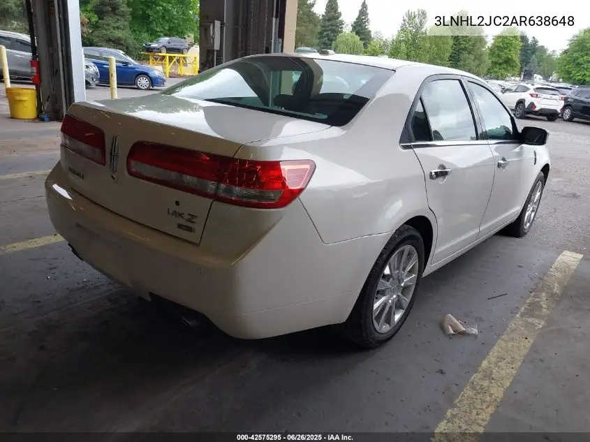 2010 Lincoln Mkz VIN: 3LNHL2JC2AR638648 Lot: 42575295