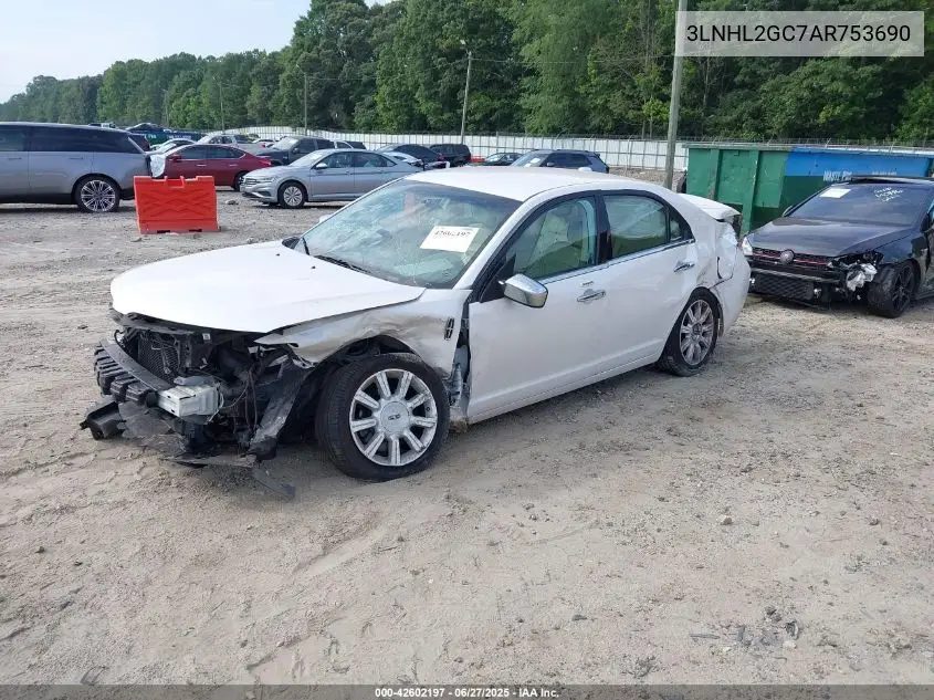 2010 Lincoln Mkz VIN: 3LNHL2GC7AR753690 Lot: 42602197