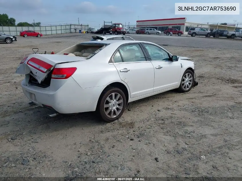 2010 Lincoln Mkz VIN: 3LNHL2GC7AR753690 Lot: 42602197