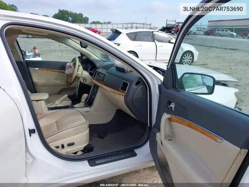 2010 Lincoln Mkz VIN: 3LNHL2GC7AR753690 Lot: 42602197