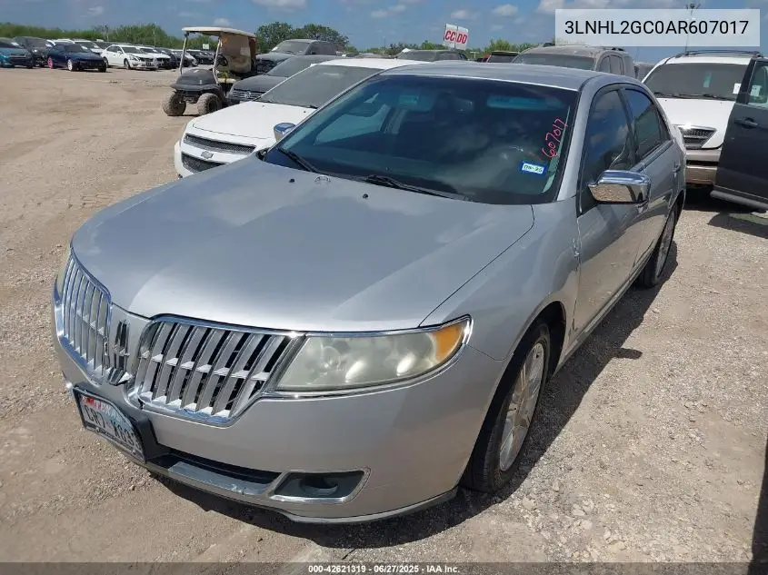 2010 Lincoln Mkz VIN: 3LNHL2GC0AR607017 Lot: 42621319