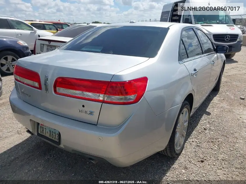 2010 Lincoln Mkz VIN: 3LNHL2GC0AR607017 Lot: 42621319