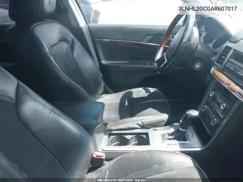 2010 Lincoln Mkz VIN: 3LNHL2GC0AR607017 Lot: 42621319