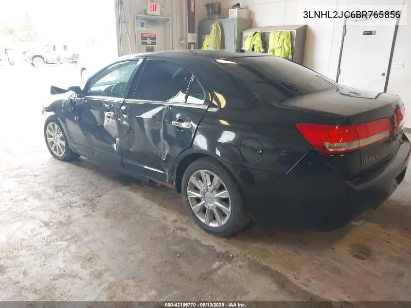 2011 Lincoln Mkz VIN: 3LNHL2JC6BR765856 Lot: 42186770