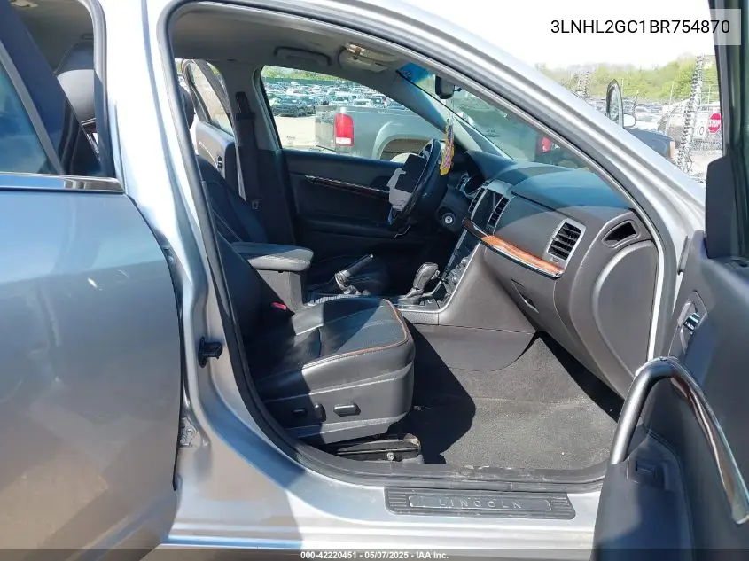 2011 Lincoln Mkz VIN: 3LNHL2GC1BR754870 Lot: 42220451