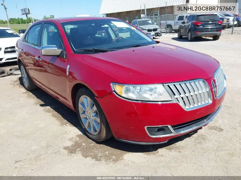 2011 Lincoln Mkz VIN: 3LNHL2GC8BR757667 Lot: 42237532