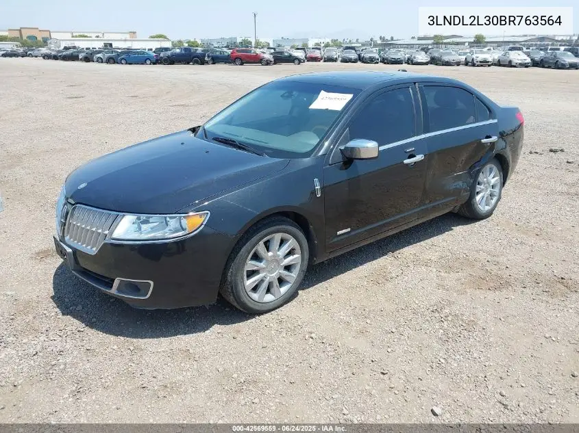 2011 Lincoln Mkz Hybrid VIN: 3LNDL2L30BR763564 Lot: 42569559