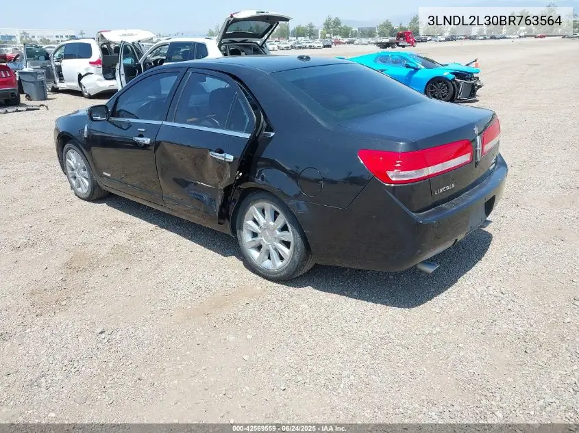 2011 Lincoln Mkz Hybrid VIN: 3LNDL2L30BR763564 Lot: 42569559