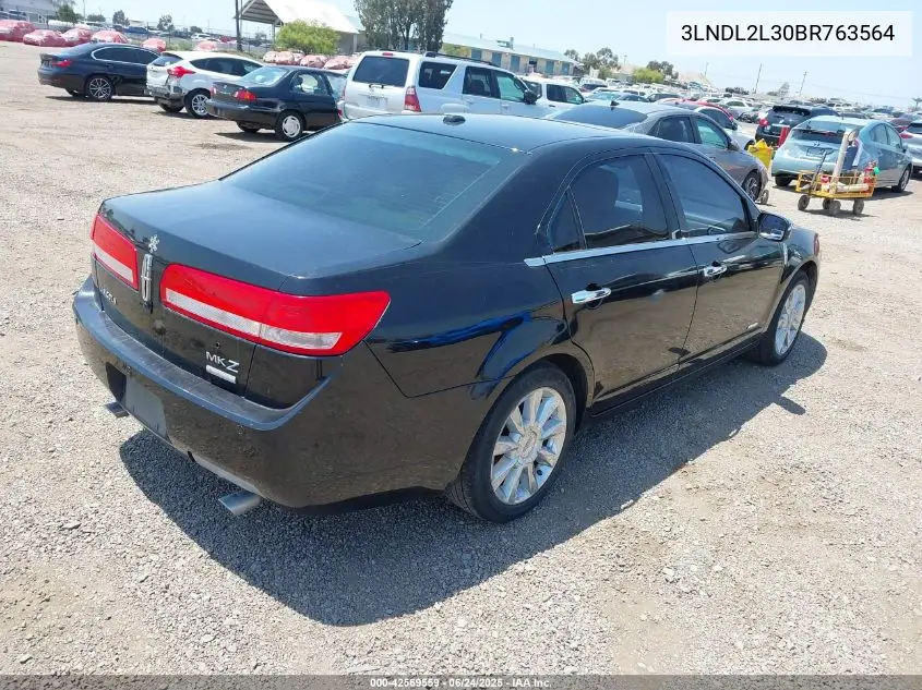 2011 Lincoln Mkz Hybrid VIN: 3LNDL2L30BR763564 Lot: 42569559