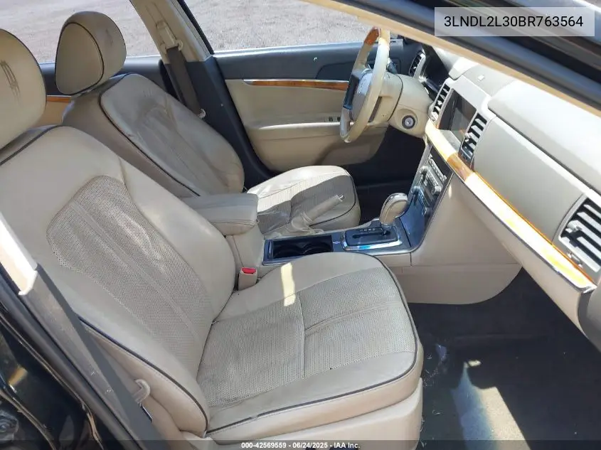 2011 Lincoln Mkz Hybrid VIN: 3LNDL2L30BR763564 Lot: 42569559