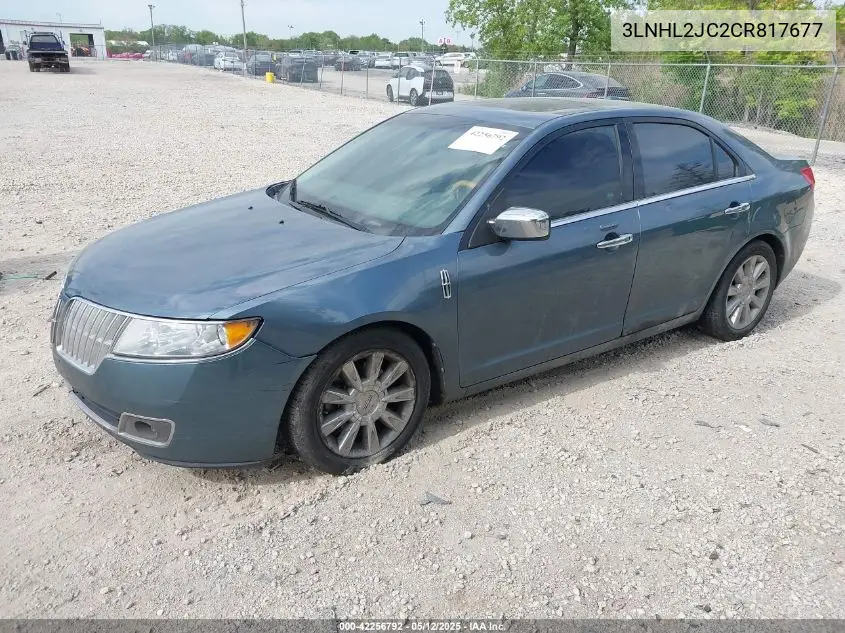 2012 Lincoln Mkz VIN: 3LNHL2JC2CR817677 Lot: 42256792