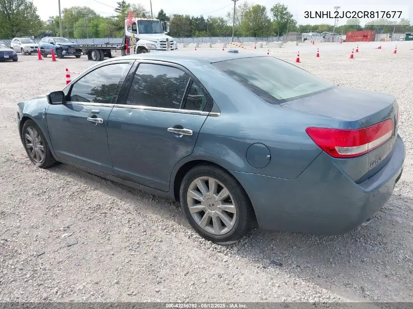 2012 Lincoln Mkz VIN: 3LNHL2JC2CR817677 Lot: 42256792