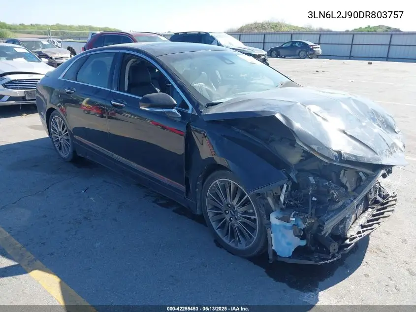 2013 Lincoln Mkz VIN: 3LN6L2J90DR803757 Lot: 42255453