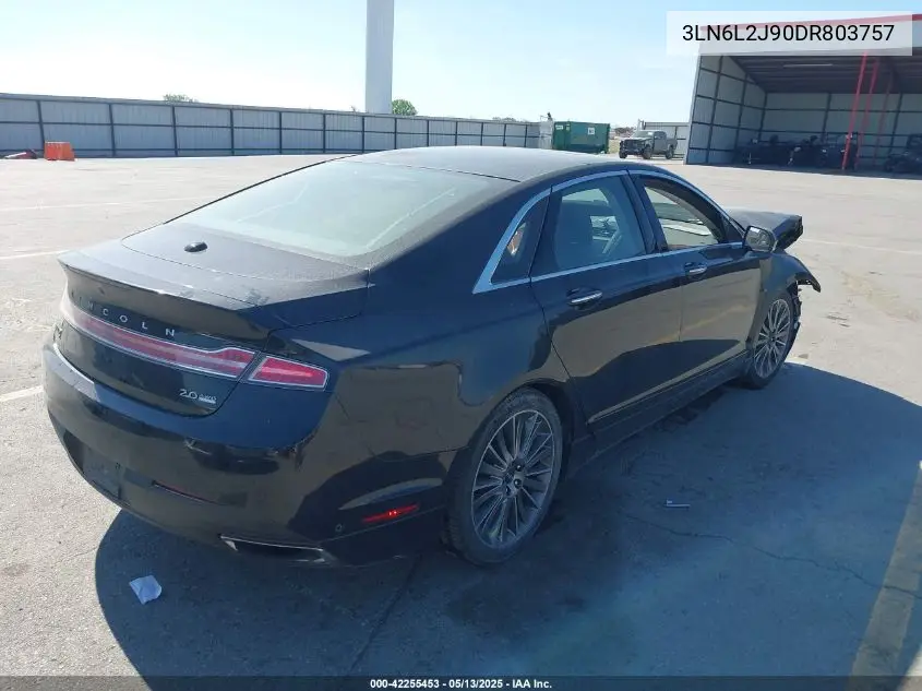 2013 Lincoln Mkz VIN: 3LN6L2J90DR803757 Lot: 42255453