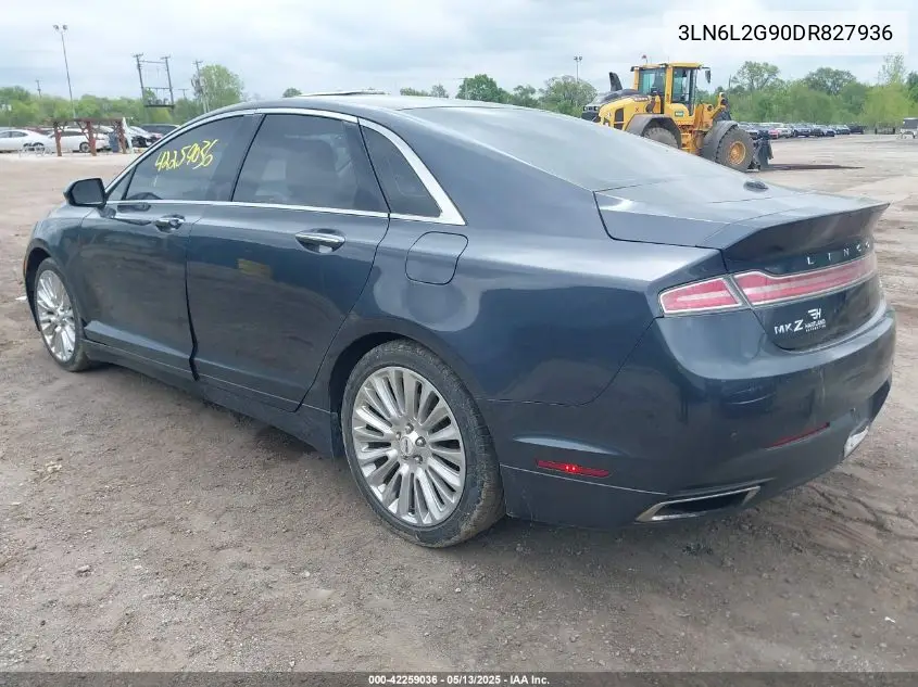 2013 Lincoln Mkz VIN: 3LN6L2G90DR827936 Lot: 42259036