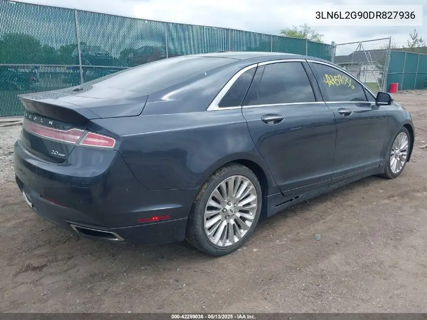 2013 Lincoln Mkz VIN: 3LN6L2G90DR827936 Lot: 42259036