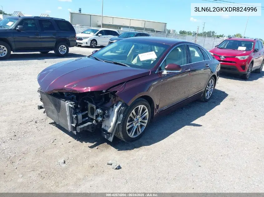 2013 Lincoln Mkz VIN: 3LN6L2GKXDR824996 Lot: 42574204