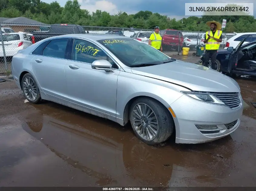 2013 Lincoln Mkz VIN: 3LN6L2JK6DR821442 Lot: 42607787