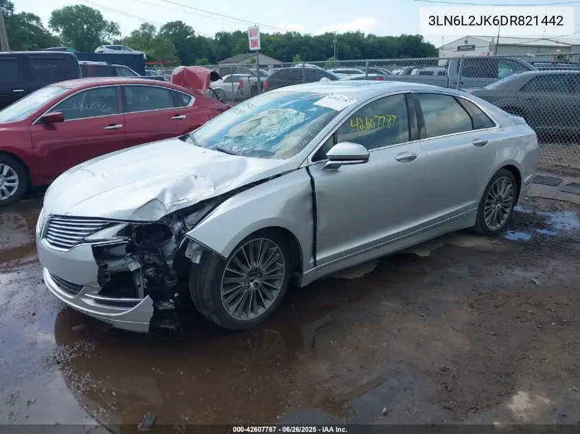 2013 Lincoln Mkz VIN: 3LN6L2JK6DR821442 Lot: 42607787