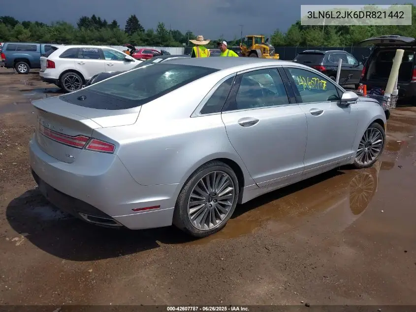 2013 Lincoln Mkz VIN: 3LN6L2JK6DR821442 Lot: 42607787