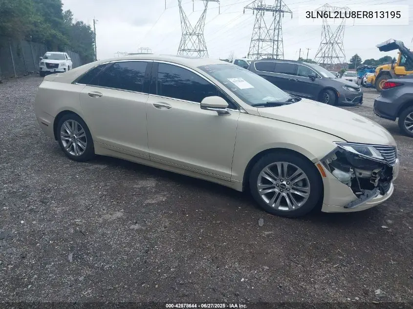 2014 Lincoln Mkz Hybrid VIN: 3LN6L2LU8ER813195 Lot: 42578644