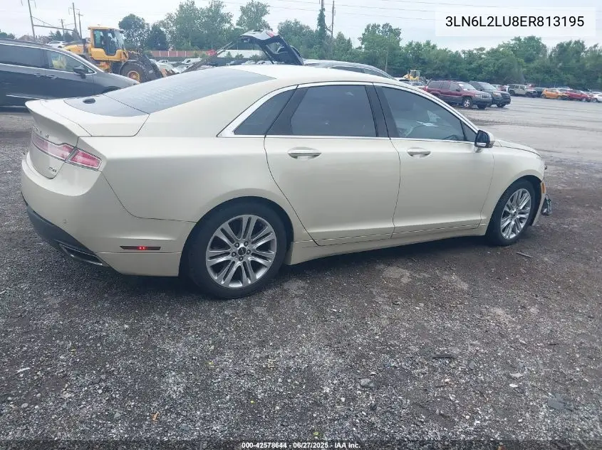 2014 Lincoln Mkz Hybrid VIN: 3LN6L2LU8ER813195 Lot: 42578644