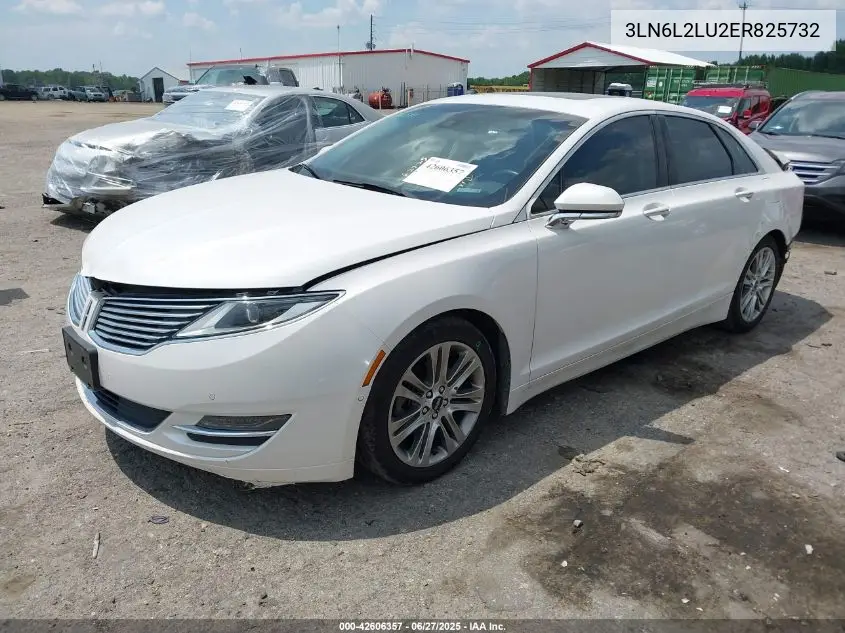 2014 Lincoln Mkz Hybrid VIN: 3LN6L2LU2ER825732 Lot: 42606357
