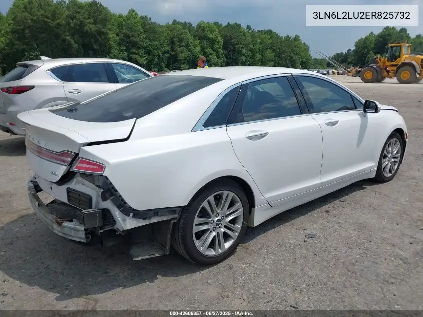 2014 Lincoln Mkz Hybrid VIN: 3LN6L2LU2ER825732 Lot: 42606357