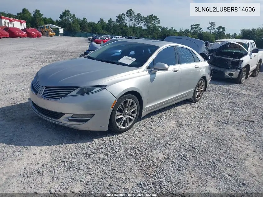 2014 Lincoln Mkz VIN: 3LN6L2LU8ER814606 Lot: 42608006