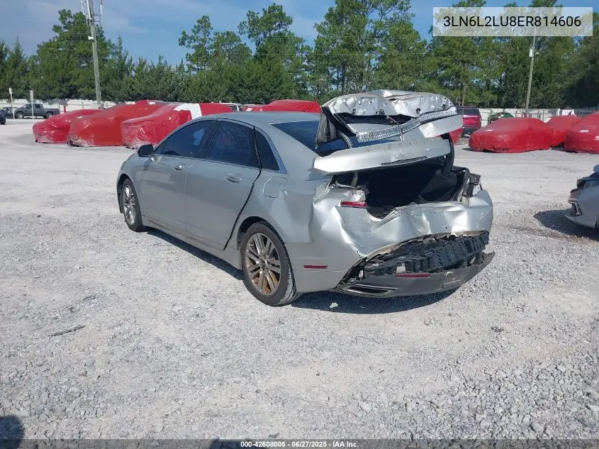 2014 Lincoln Mkz VIN: 3LN6L2LU8ER814606 Lot: 42608006