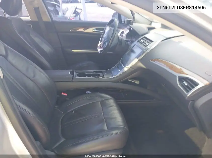 2014 Lincoln Mkz VIN: 3LN6L2LU8ER814606 Lot: 42608006