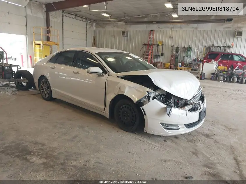2014 Lincoln Mkz VIN: 3LN6L2G99ER818704 Lot: 42617593