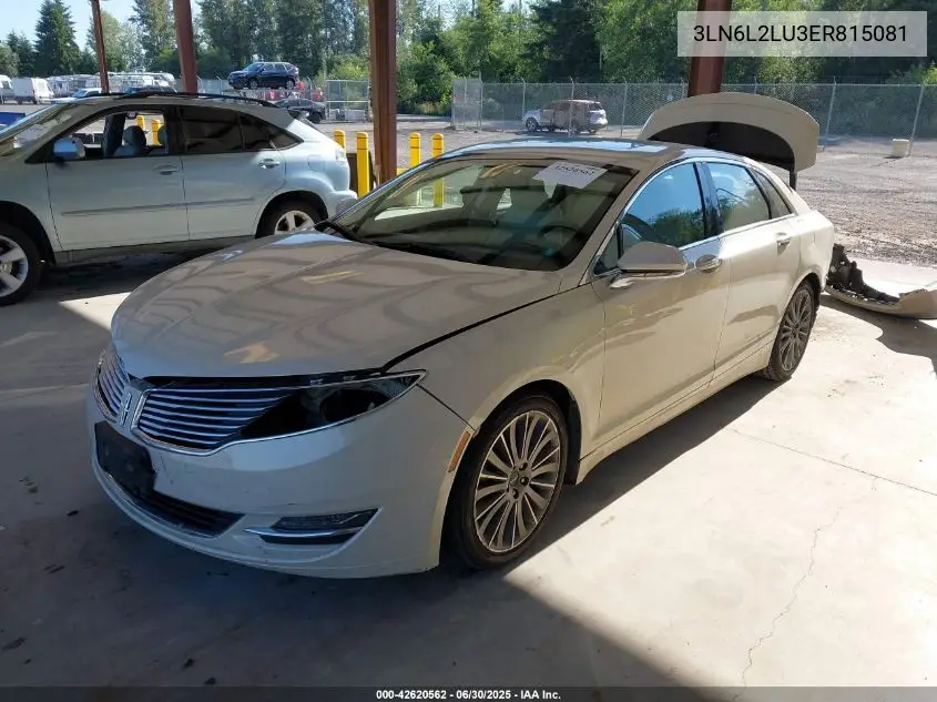2014 Lincoln Mkz Hybrid VIN: 3LN6L2LU3ER815081 Lot: 42620562