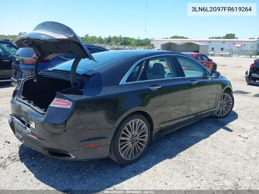 2015 Lincoln Mkz VIN: 3LN6L2G97FR619264 Lot: 42030235