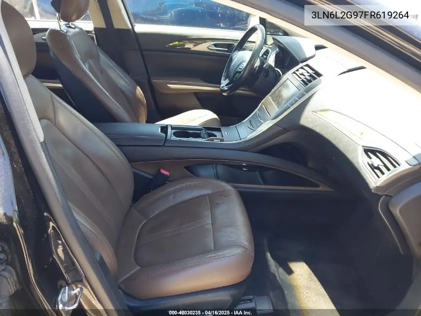 2015 Lincoln Mkz VIN: 3LN6L2G97FR619264 Lot: 42030235