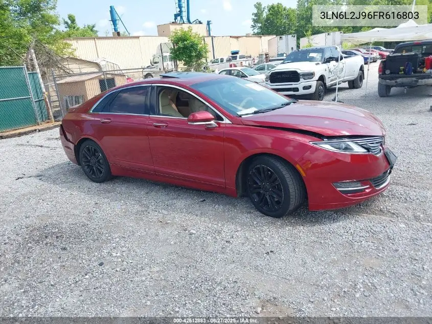 2015 Lincoln Mkz VIN: 3LN6L2J96FR616803 Lot: 42612883