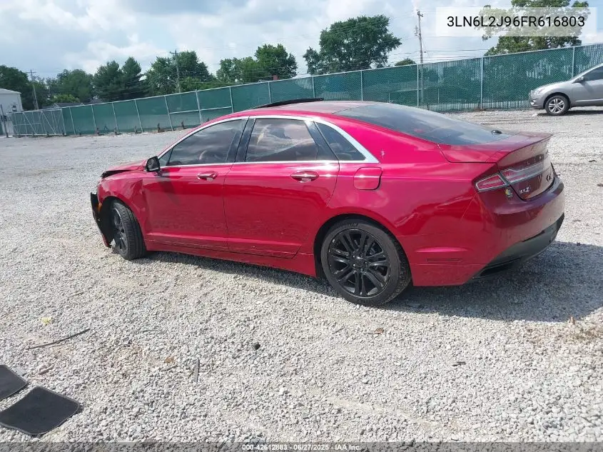 2015 Lincoln Mkz VIN: 3LN6L2J96FR616803 Lot: 42612883