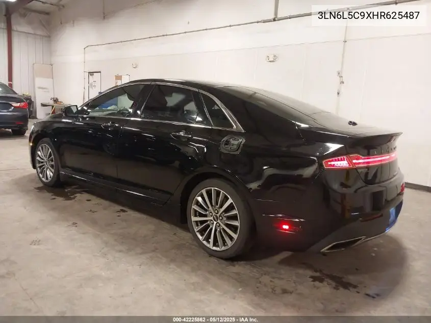 2017 Lincoln Mkz Select VIN: 3LN6L5C9XHR625487 Lot: 42225862