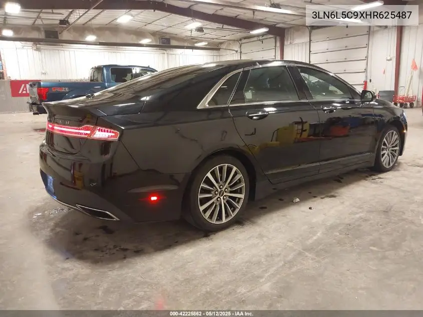 2017 Lincoln Mkz Select VIN: 3LN6L5C9XHR625487 Lot: 42225862