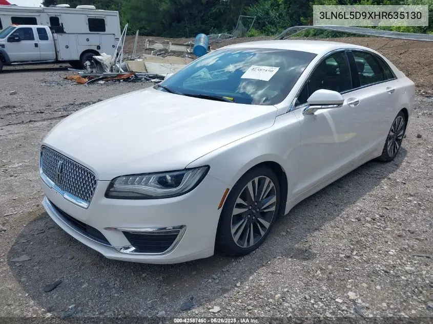 2017 Lincoln Mkz Select VIN: 3LN6L5D9XHR635130 Lot: 42587450