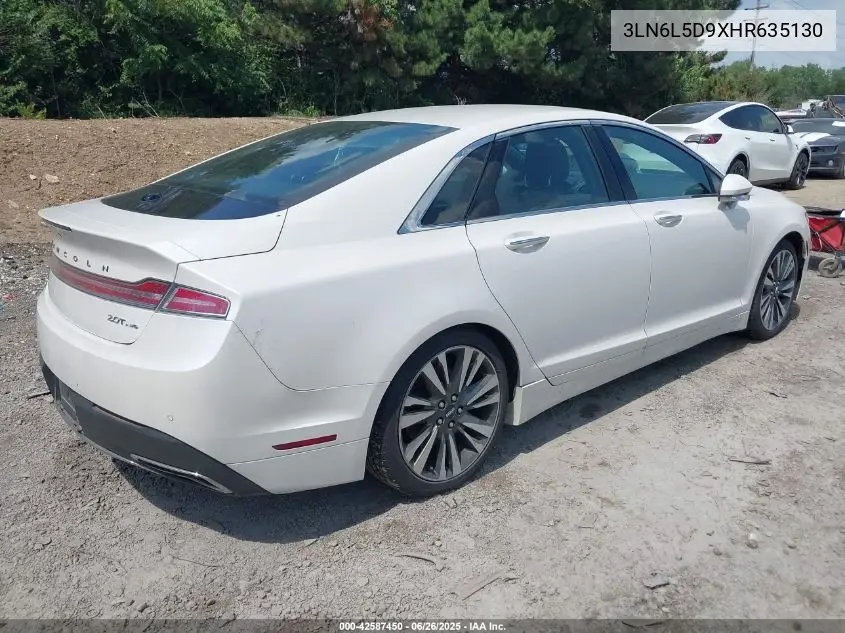 2017 Lincoln Mkz Select VIN: 3LN6L5D9XHR635130 Lot: 42587450